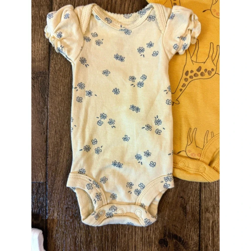 Preemie‎ Baby Girl Bodysuits Short Sleeve Shirts Outfits Summer Lot Cute Bundle